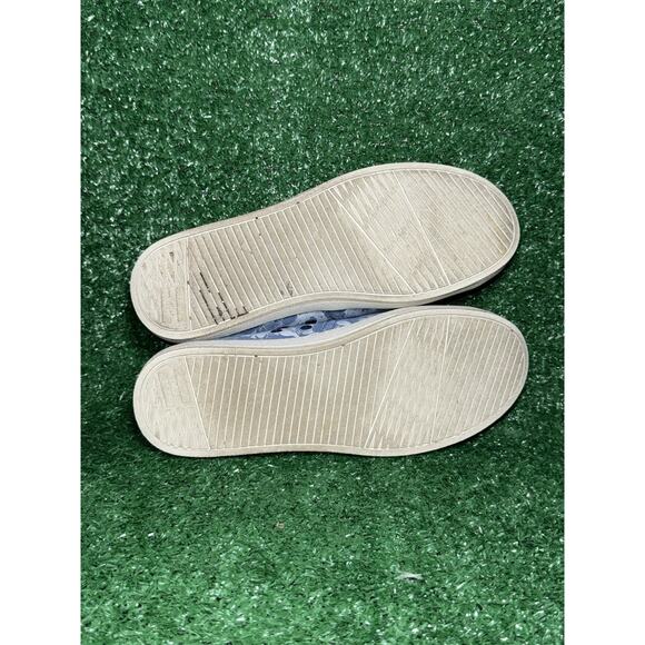 TOMS Womens Avalon Blue Floral Slip On Shoe Casual Comfy Low Top Sneakers Size 7 - Picture 8 of 9